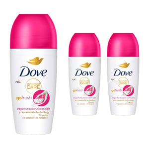 Dove Advanced Care Go Fresh Women's Roll On with 72Hrs of Protection 50ml, 3 Pk