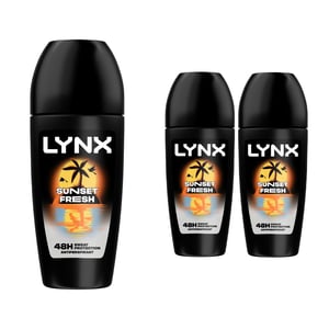 Lynx Sunset Fresh Anti- Perspirant Roll On with 48H Sweat Protection 50ml, 6Pack