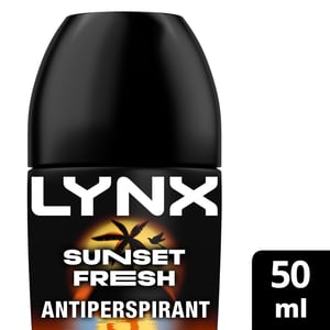 Lynx Sunset Fresh Anti- Perspirant Roll On with 48H Sweat Protection 50ml, 6Pack