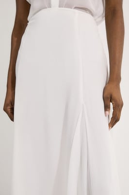 Sheer Viscose Georgette Woven Maxi Skirt