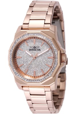 Invicta Speedway 49131 Dames Horloge - Quartz Uurwerk - Roestvrij Staal met zilveren Wijzerplaat - 34mm