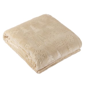 Furn Festive Time Embossed Fleece Throw