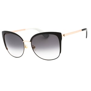 Kate Spade Genice Black Gold Frame Grey Gradient Lens Sunglasses