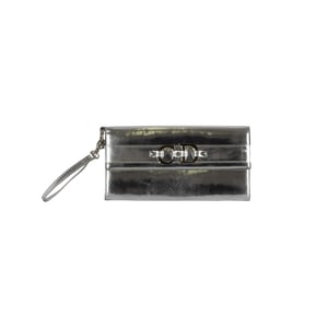 Christian Dior Metallic Zilveren Pochette - '00s