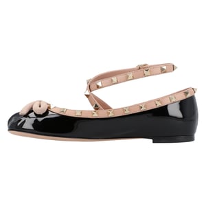 Valentino Rockstud Ballerina Schoenen Zwart