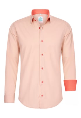 Pastelkleurig overhemd S - 6XL Slim Fit Katoenen stretch