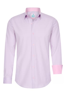 Pastelkleurig overhemd S - 6XL Slim Fit Katoenen stretch