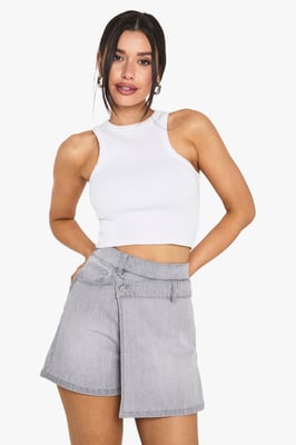 Tall Denim Skort