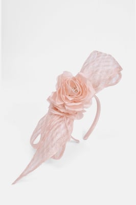 Mesh Floral Bow Headband