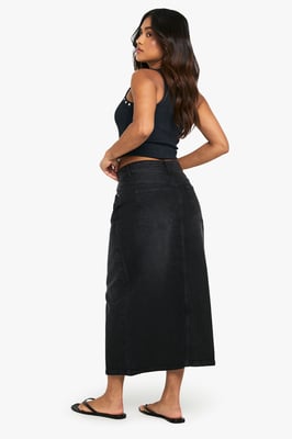 Petite Denim Midaxi Skirt