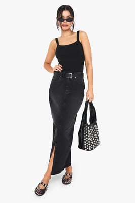 Tall Denim Midaxi Skirt