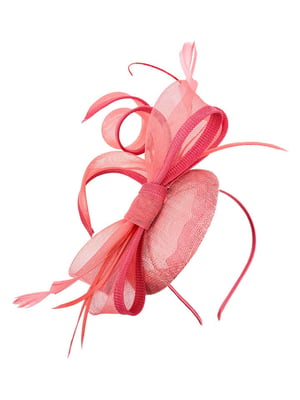  Round Pill Box Fascinator with Bow & Feathers