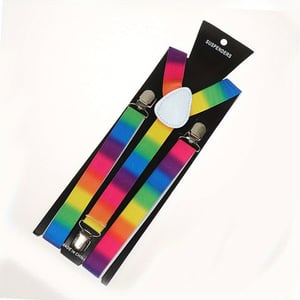 Rainbow Vertical Stripe Braces