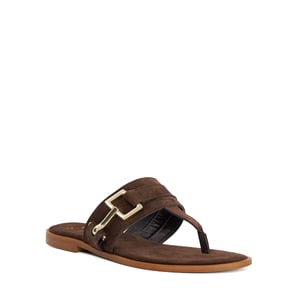 Dune Ladies Lotica - Toe Post Sandal With Metal Buckle