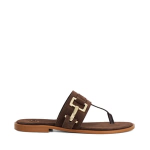 Dune Ladies Lotica - Toe Post Sandal With Metal Buckle