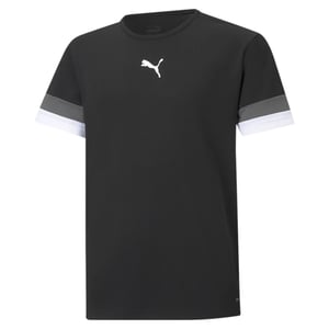 Puma Boys / Girls TeamRISE T Shirt Football Jersey Black 704938