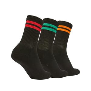 Ellesse 3-Pack Korte Crew Sock in Zwart
