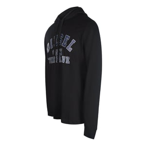 Diesel Only The Brave Logga Svart Huva T-shirt