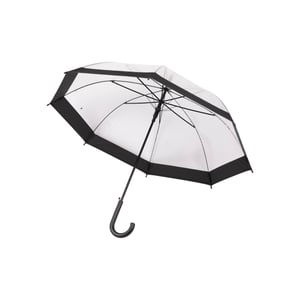Trespass Unisex Adult Rainfall Clear POE Stick Umbrella (Black)