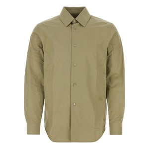 Burberry Equestrian Knight-Motif Buttoned Shirt Hunter Green Casual Shirt