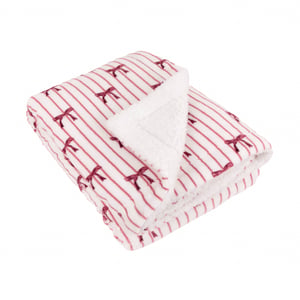 furn. Noortje Bows Sherpa Fleece Throw