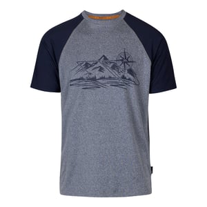 Trespass Mens Fullmer Mountain T-Shirt (Navy Marl)