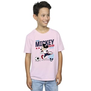 Disney Jongens Mickey Mouse Team Mickey Voetbal T-shirt (Baby Roze)
