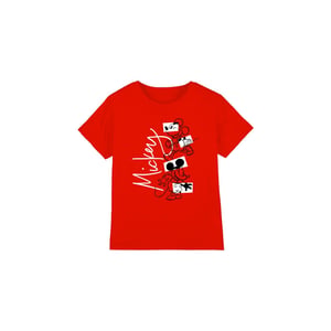 Disney Kinderen/Kinderen Mickey Mouse Geometrische Vormen T-Shirt (Rood)