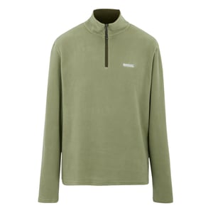 Regatta Great Outdoors Mens Thompson Half Zip Fleece Top för män (Olja Grön)
