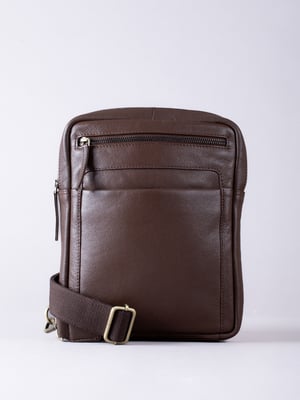 Explorer Leather Messenger Bag in Brown