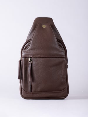 Explorer Leather Sling Bag In Brown