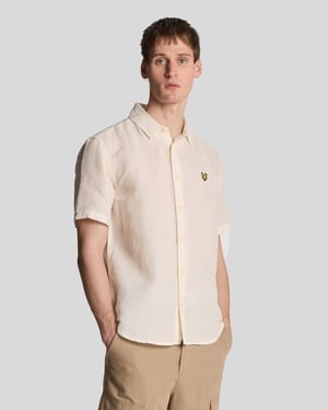 Lyle & Scott Hennep Korte Mouwen Shirt - Beige