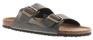 Rockstorm Mens Mule Sandals Bill Buckle Fastening black