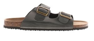 Rockstorm Mens Mule Sandals Bill Buckle Fastening black