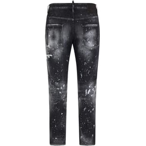 Dsquared2 Skater Jean Paint Splatter Black Wash Jeans