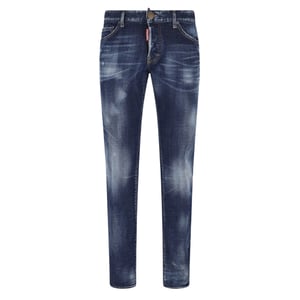 Dsquared2 Skater Jean Canadian Flag Badge Blue Wash Jeans