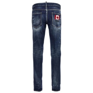 Dsquared2 Skater Jean Canadian Flag Badge Blue Wash Jeans