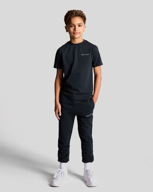 Lyle & Scott Kids Script Embroidered Jogger - Dark Navy