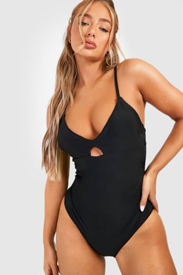 Control Plunge Key Hole Swimsuit