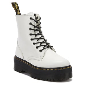 Dr. Martens Jadon Womens White Platform Boots