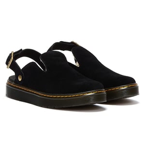 Shop Voor Dr. Martens Carlson Eh Suede Faux Fur Zwarte Sandalen