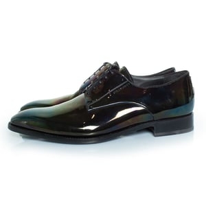 Iridescent leren derby
