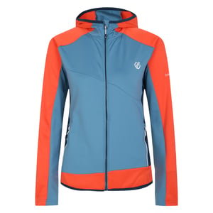 Dare 2B Womens/Ladies Traversing Core Stretch Midlayer (Niagara Blue/Satsuma)