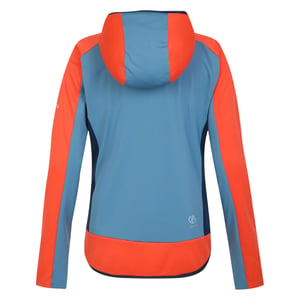 Dare 2B Womens/Ladies Traversing Core Stretch Midlayer (Niagara Blue/Satsuma)