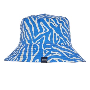 Regatta Dames/Dames Abstract Bloemige Omkeerbare Emmer Hoed (Helderste blauw)