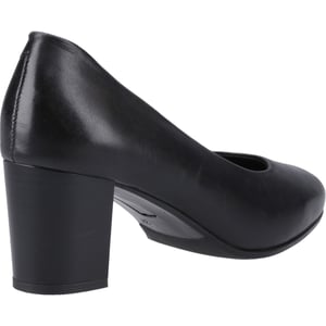 Hush Puppies Ivana Leer Dames Zwarte Schoenen