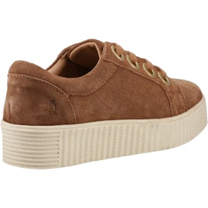 Hush Puppies Tamsin Suède Dames Tan Sneakers