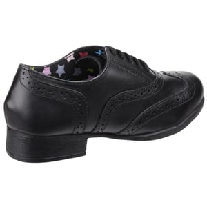 Hush Puppies Kada Junior Läder Flickors Svarta Brogues
