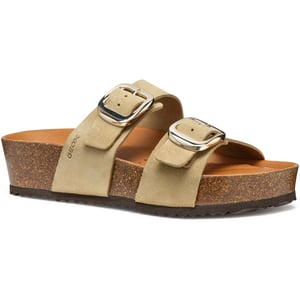 Geox D BRIONIA H Läder Dam Ljus Taupe Klackar