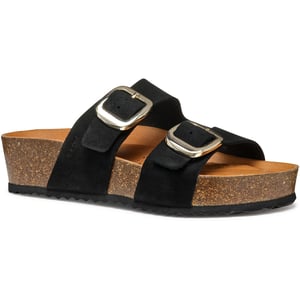 Geox D BRIONIA H Leren Vrouwen Zwarte Wedges